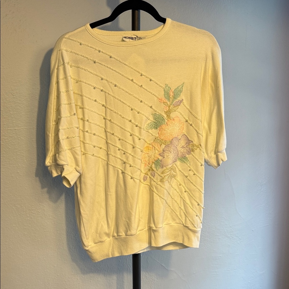 Floral Embroidered Women's Top